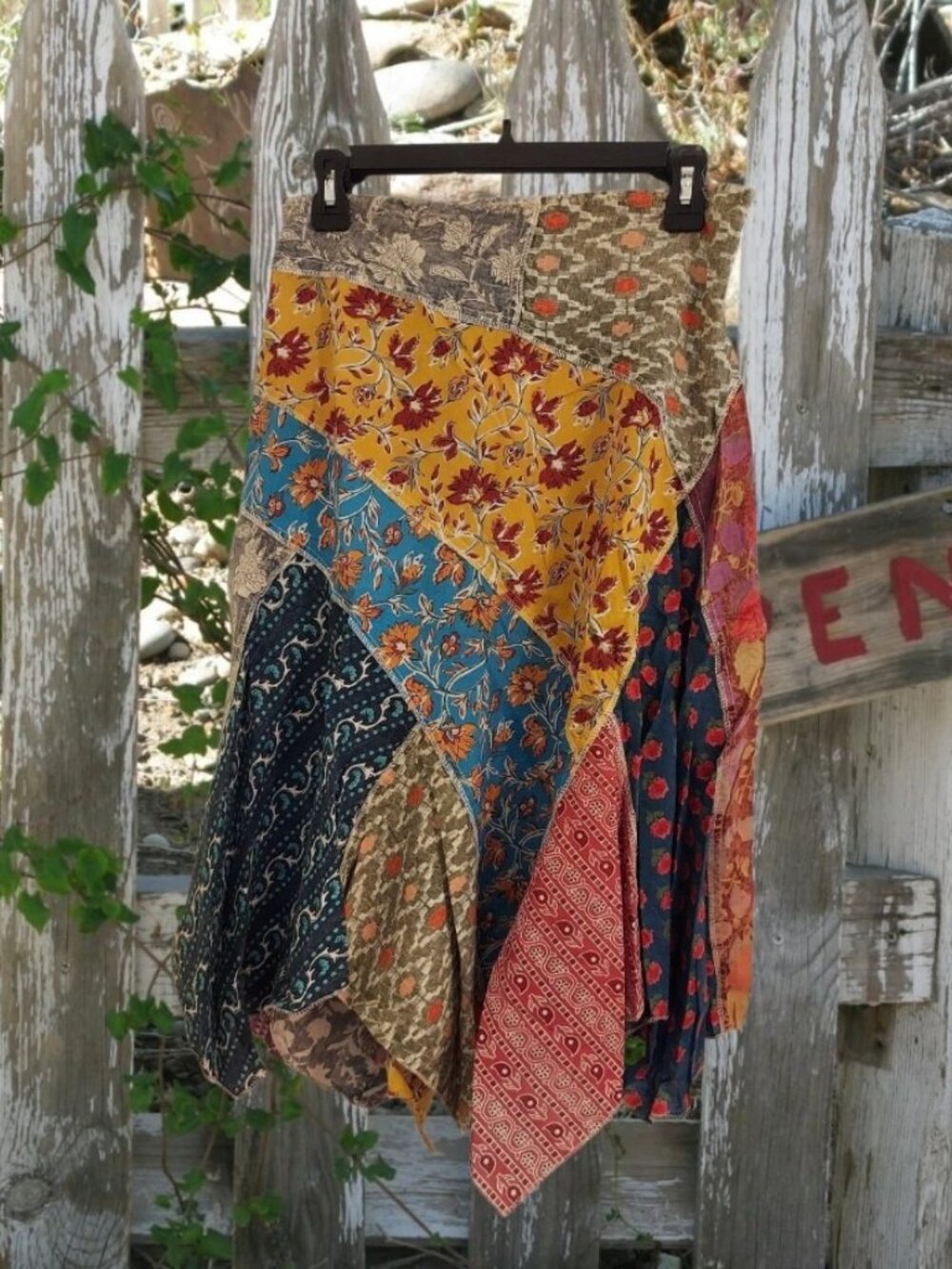 NWT  Cotton Patchwork Pixie Skirt-Size S/M